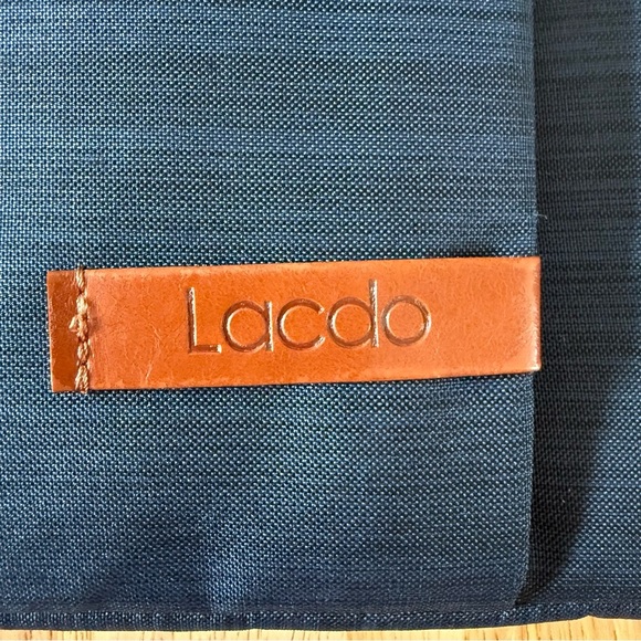 Lacdo padded laptop sleeve case 13-14” Navy Blue - Picture 2 of 9